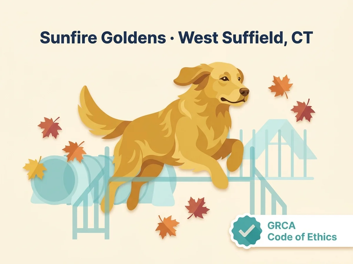 Editorial illustration of Sunfire Goldens, West Suffield, Connecticut.