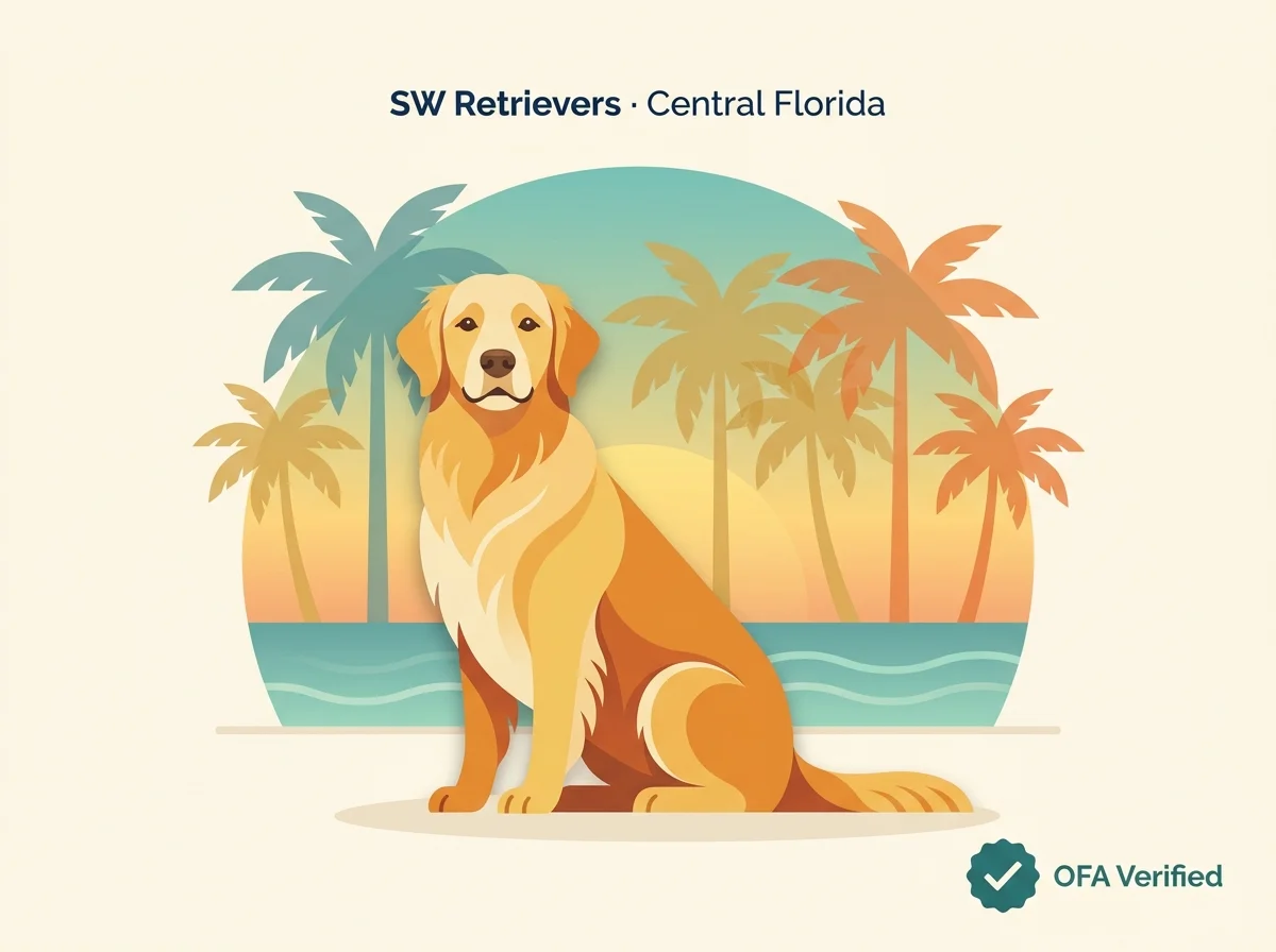 Editorial illustration representing SW Retrievers in Central Florida, Florida