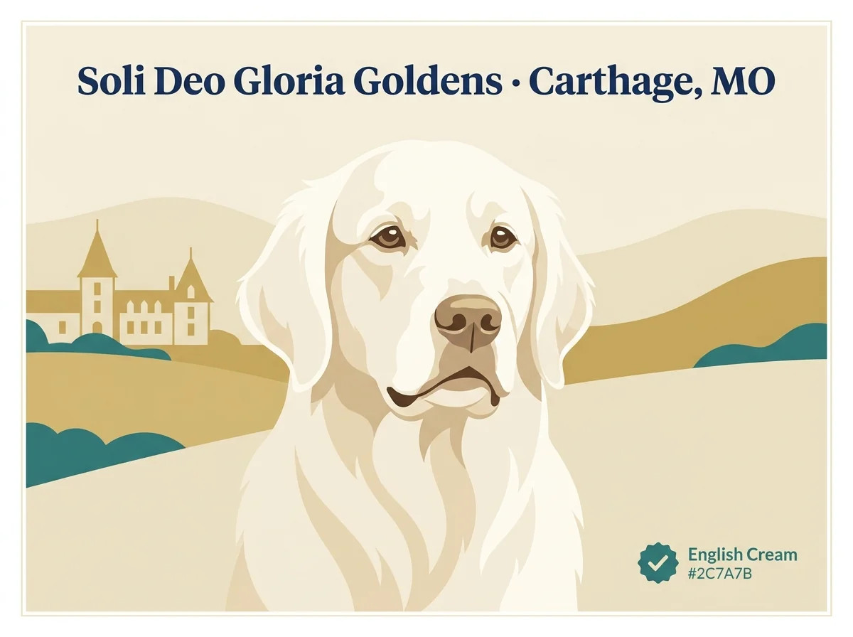 Soli Deo Gloria Goldens editorial profile illustration.