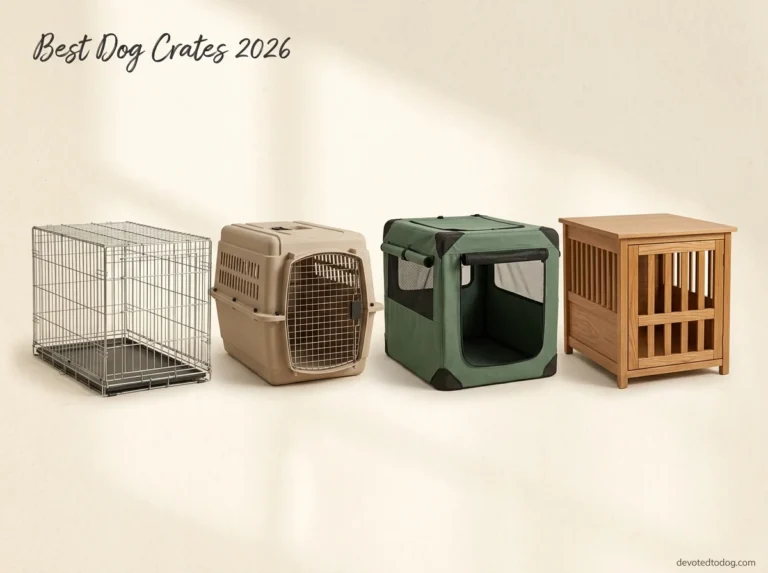 Best Dog Crates 2026: 4 distinct crate types side-by-side comparison hero image
