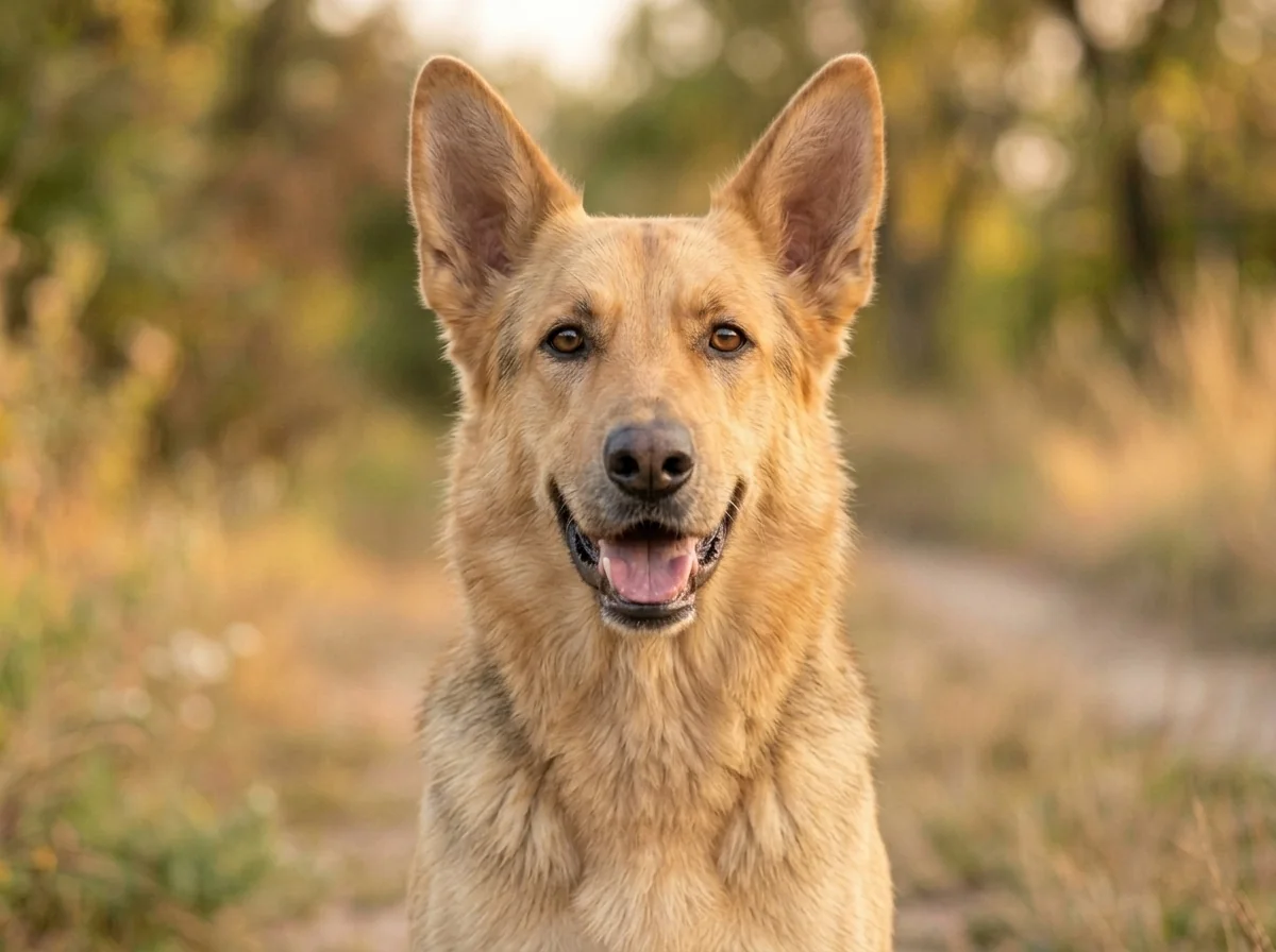 Golden Retriever Shepherd mix — adult portrait