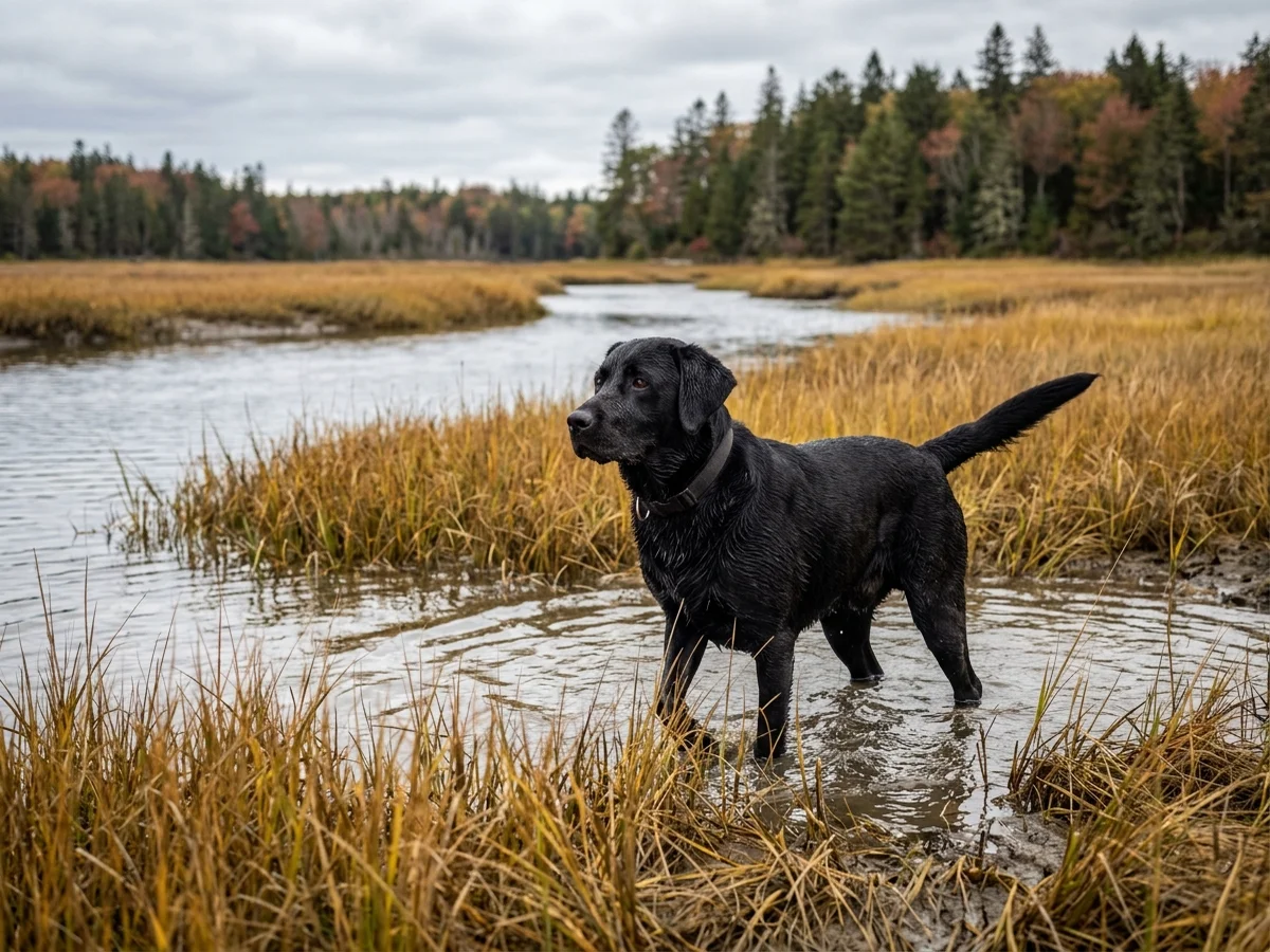 Labrador Retriever representing Marshview Labs in Maine