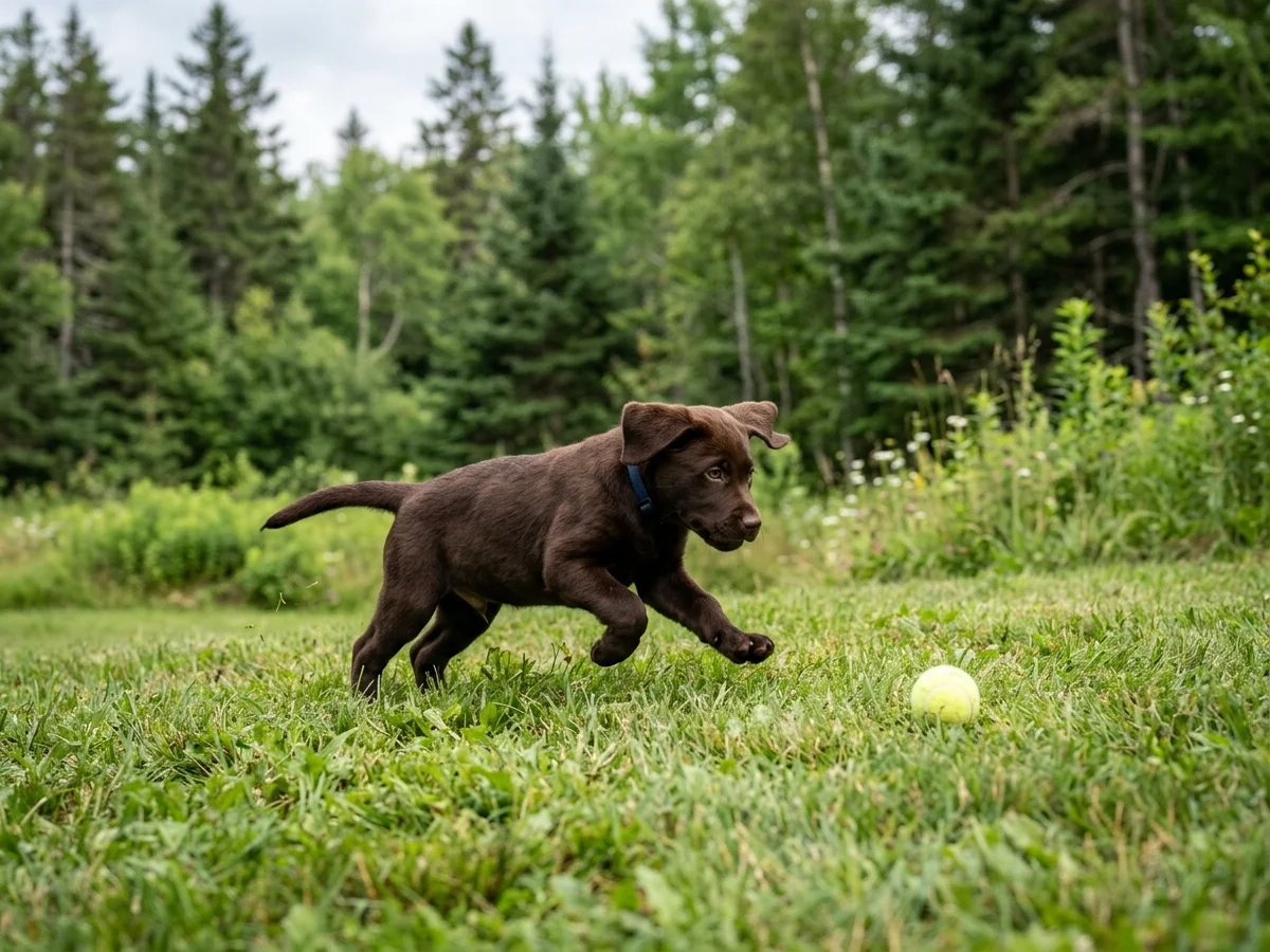 Labrador Retriever representing Puddledock Pups in Charleston, ME
