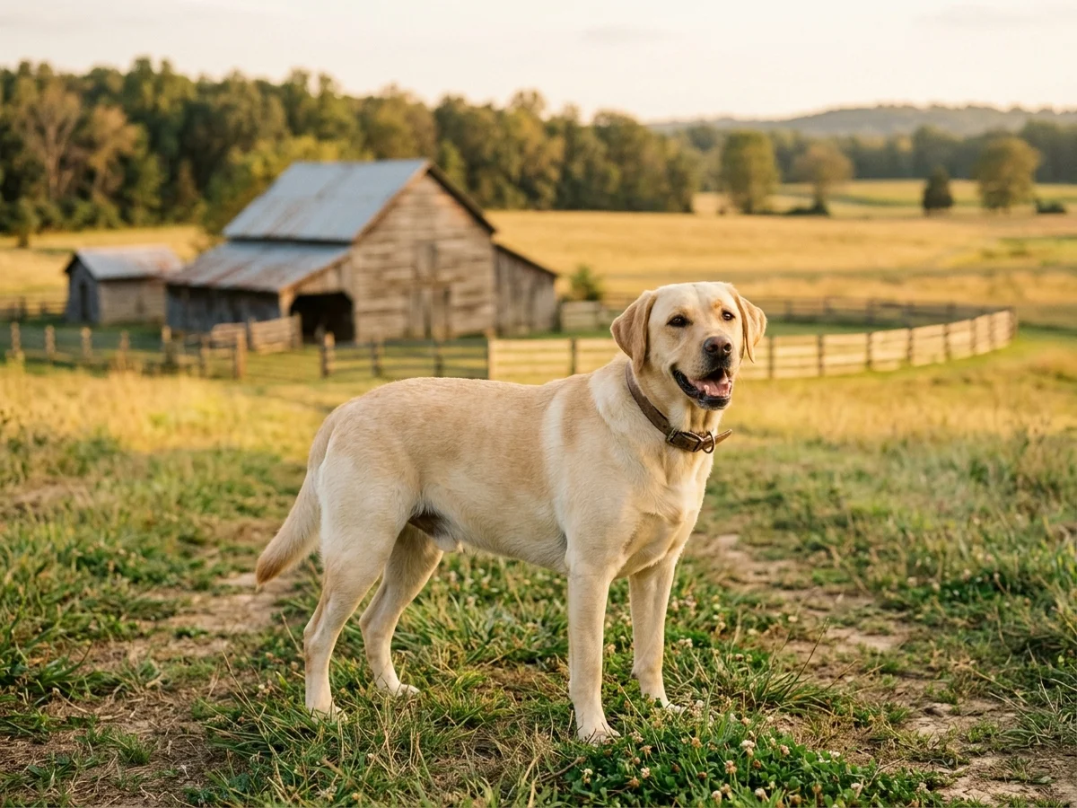 Labrador Retriever representing Taney Place Farm in Prince Frederick, MD