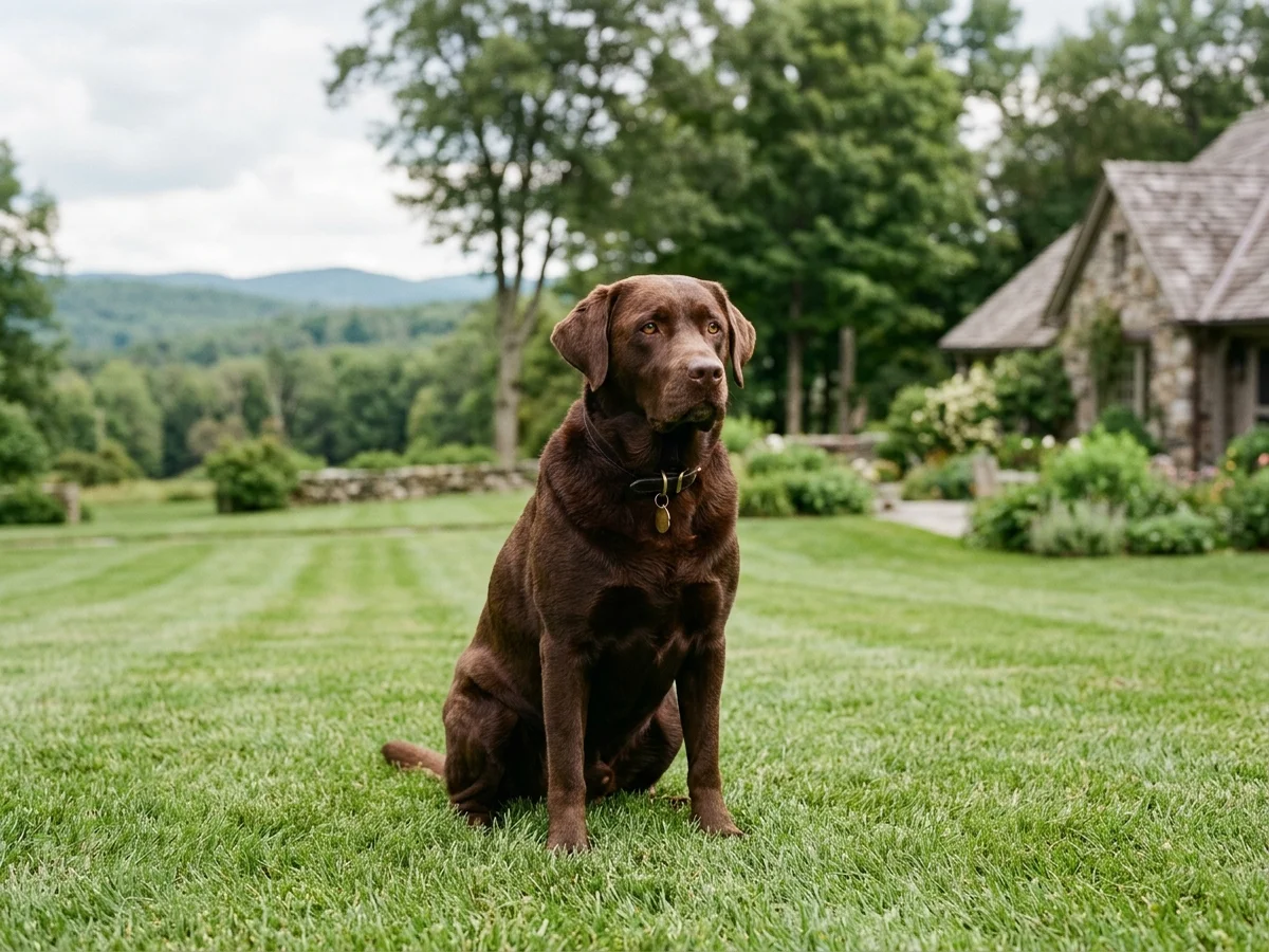 Labrador Retriever representing Brookstone Labradors in New Hampshire