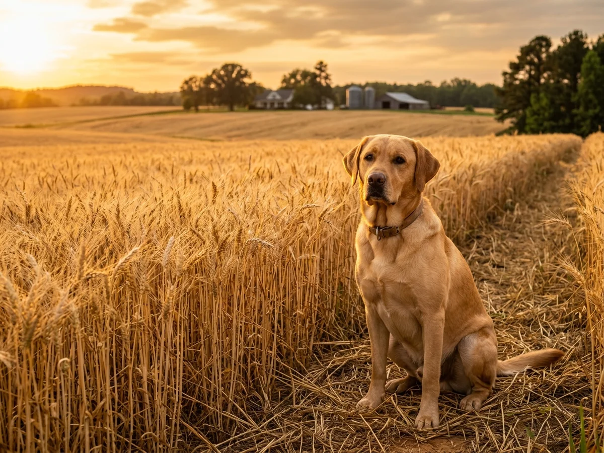 Labrador Retriever representing Amber