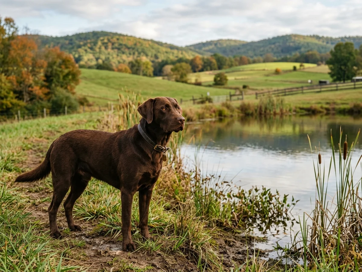 Labrador Retriever representing Dry Pond Retrievers in Upstate SC