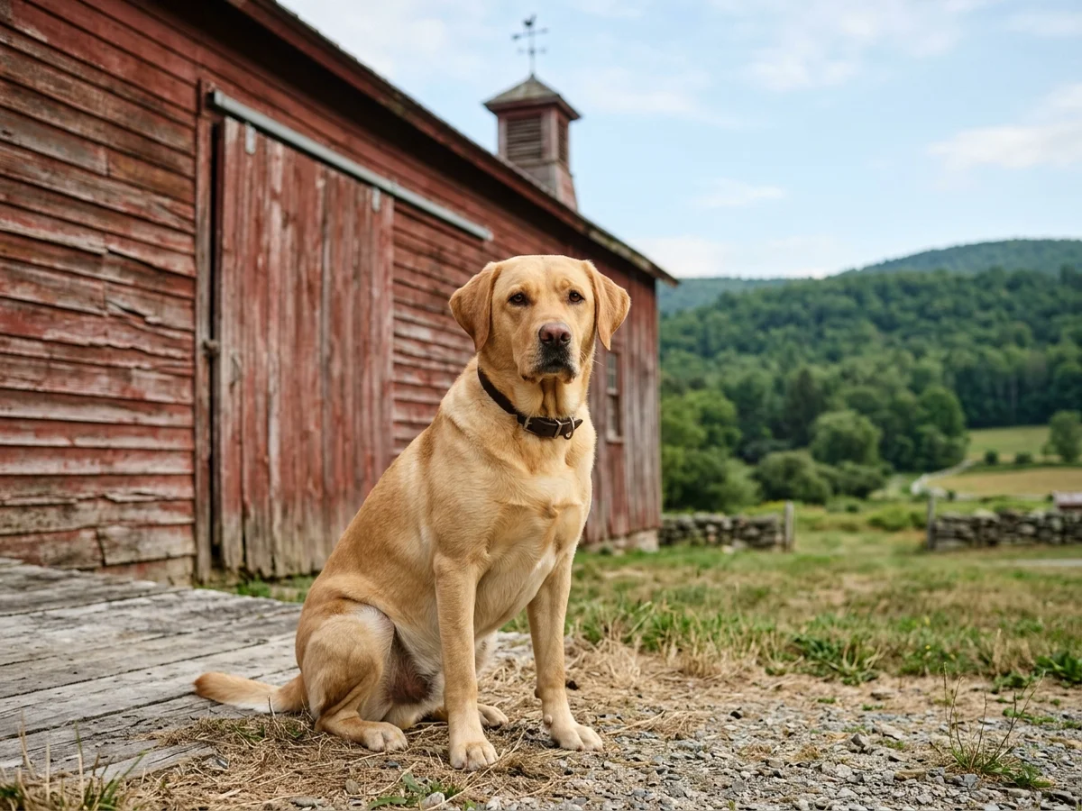 Labrador Retriever representing Covered Bridge Labradors in Vermont