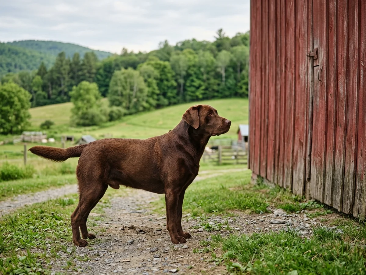 Labrador Retriever representing Red Barn Farm Labradors in Southwestern VT