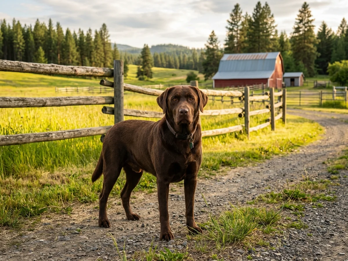 Labrador Retriever representing Fidelity Farm Labradors in Spokane, WA