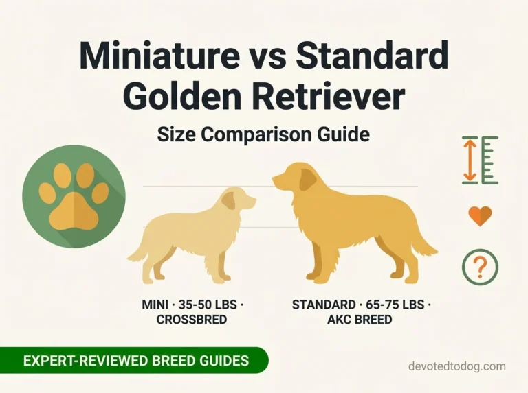 Miniature Vs Standard Golden Retriever editorial guide cover