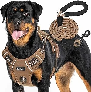 Beebiepet Heavy Duty Tactical Dog Harness for large dogs with handle