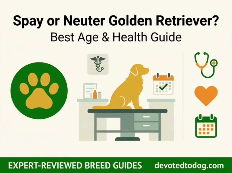 Spay or Neuter Golden Retriever? 2026 Best Age Guide
