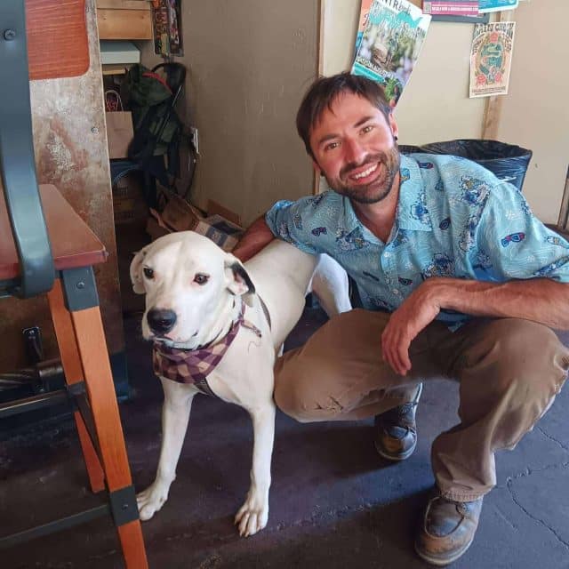 Drake, formerly Jake, in his new forever home in Breckenridge, Colorado