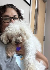 Lucky and Hope rest together at Old Dog Haven. Photo: Old Dog Haven.